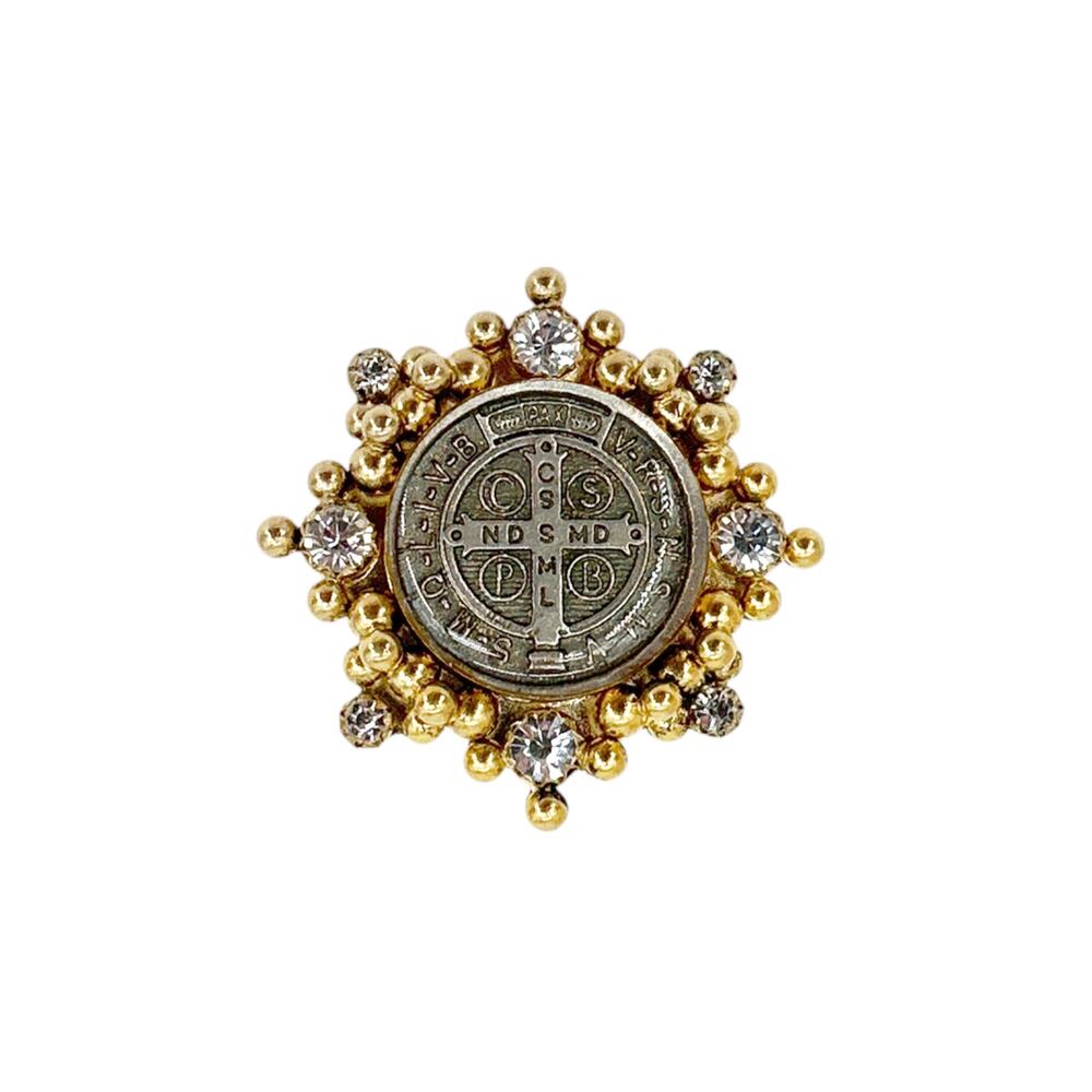 VIRGINS SAINTS & ANGELS VSA Cloister San Benito Ring Gold Size 6 - Picture 4 of 8